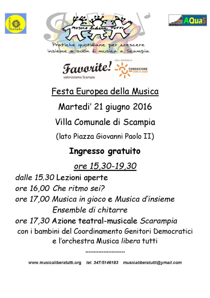 festa musica 2016